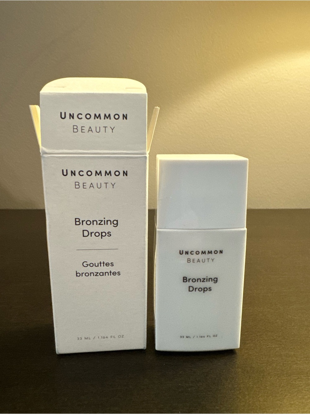 Uncommon Beauty Bronzing Drops Buildable Liquid Face Drops 1.16 oz Full Size NIB